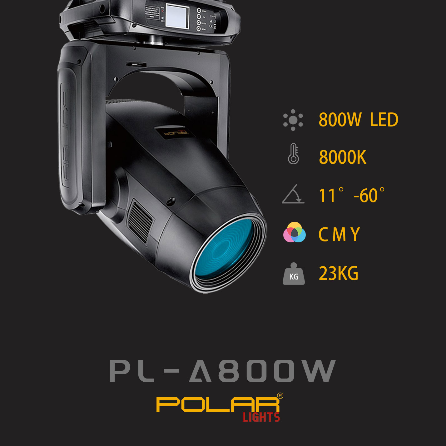 LED 800W 調(diào)焦染色燈